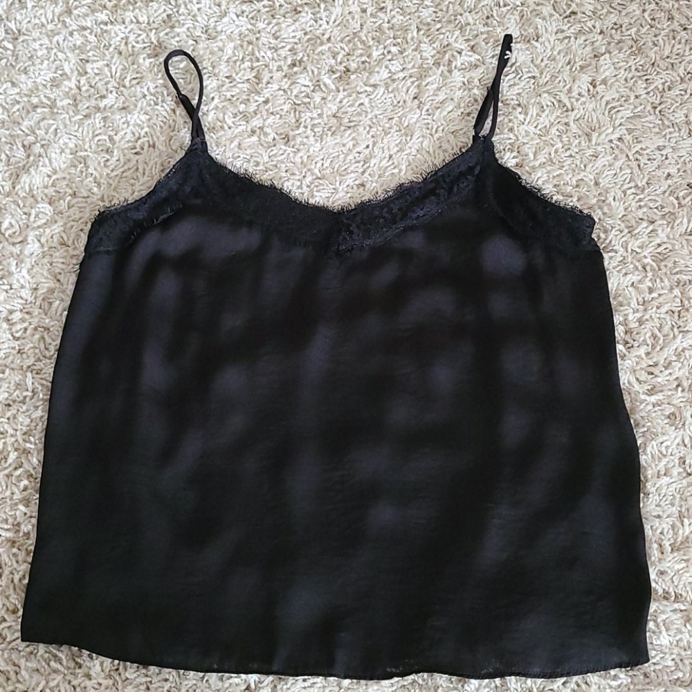 Classic silky black Elodie camisole. Size M.